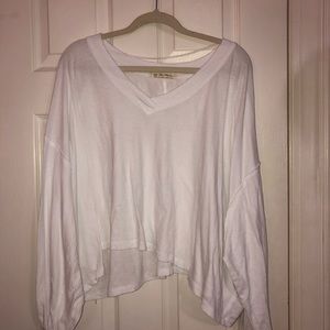Free People White Buffy T-Shirt